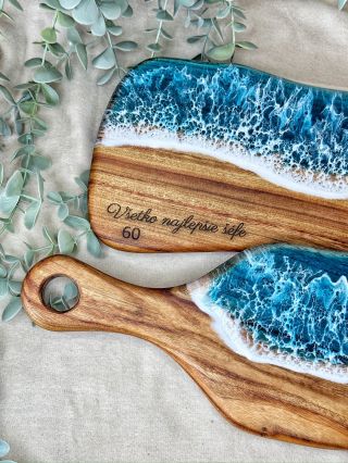 Designová prkénka na servírování nejen pro milovniky moře 🌊💙🩵 Rozjasní každou kuchyň 🤩 #servingboard...